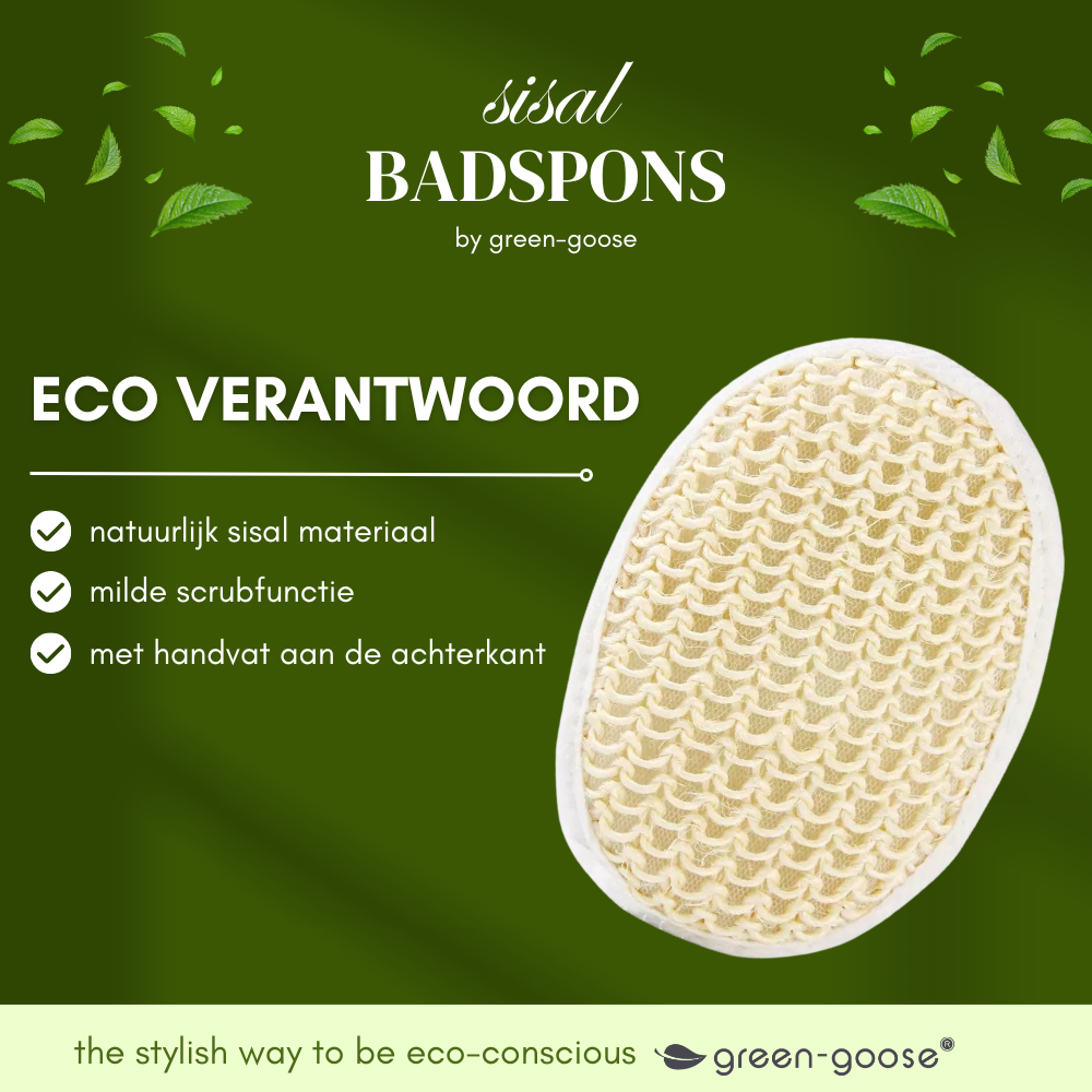 Green-Goose Sisal-Peelingschwamm