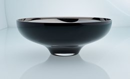 IB-Between bowl black exterior / mirror interior