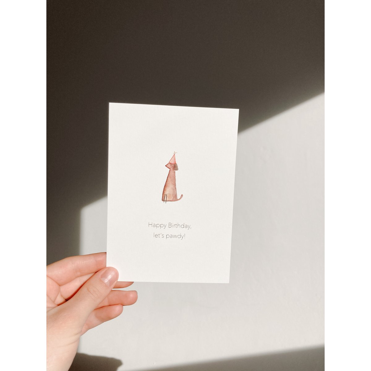 Carte pliée Joyeux anniversaire chien