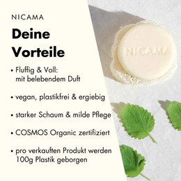 NICAMA - Shampoo Solido - Balsamo alla Citronella (COSMOS)