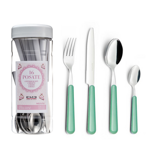EME Brio 16-delige Bestekset, Green 50, Tube Box