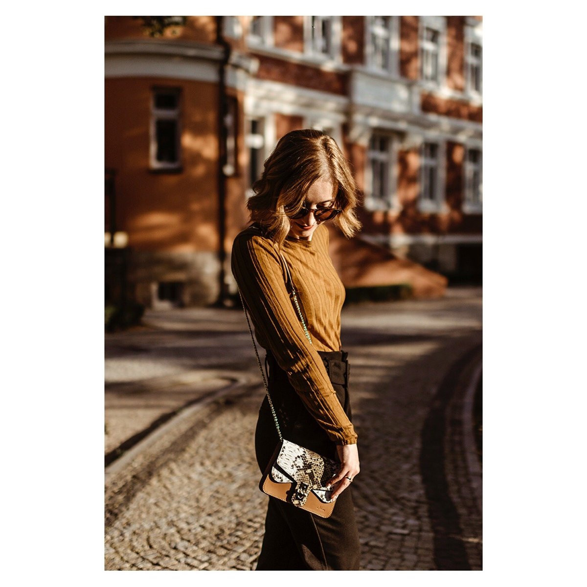 'GRIEND' shoulder bag made of genuine leather