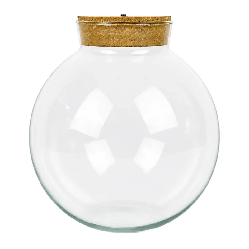Glass Terrarium with LED Cork W-487B 23 cm