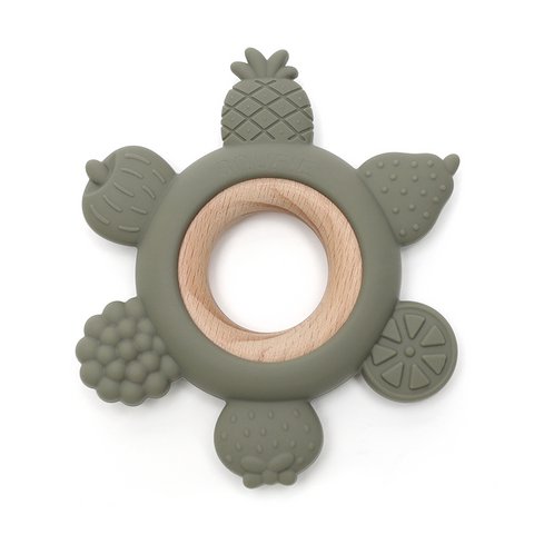 Weich & hart | Obstpunchholz & Silicone Teether | SALBEI