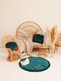 Mata Soft Velvet z Falbanką „Emerald”