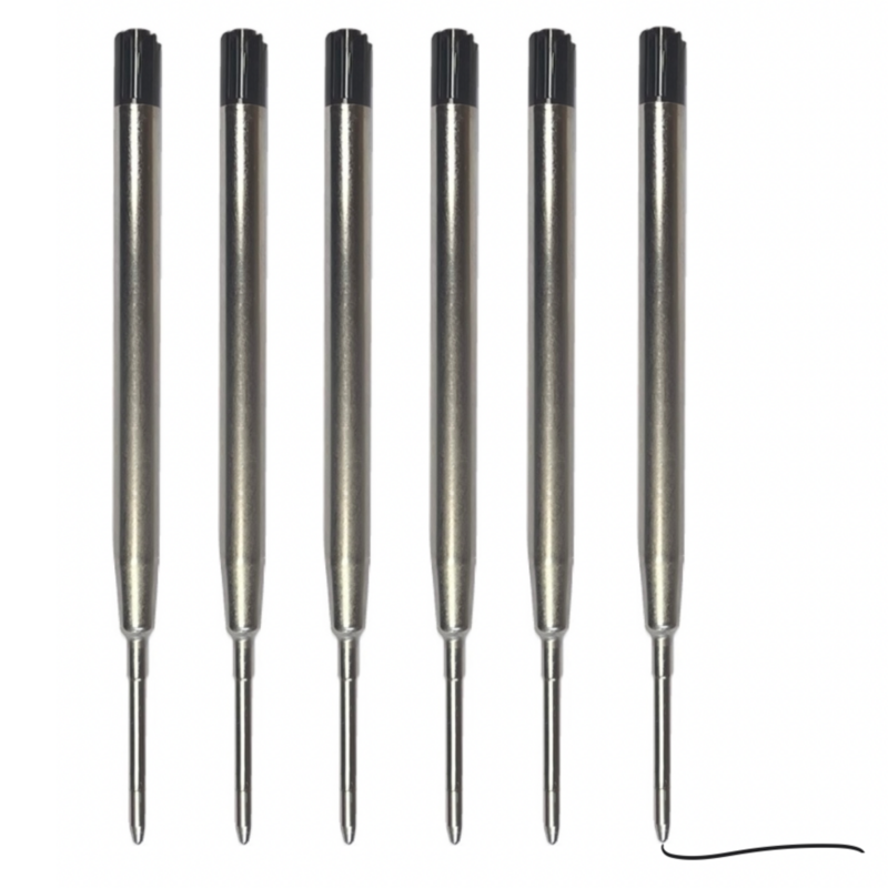 Green -Goose Cork Pen Refill - 6 stykker - sort