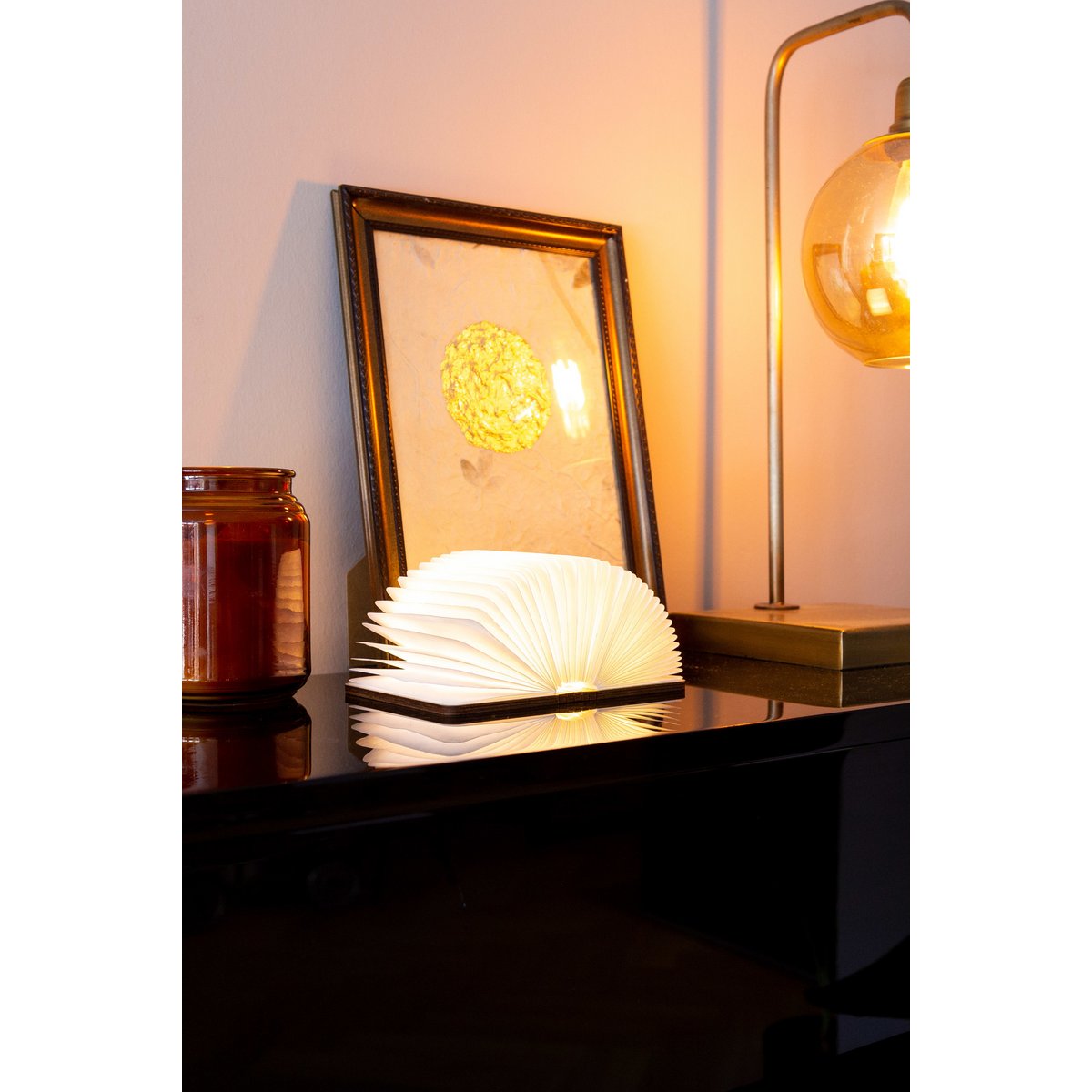 Book Lamp Walnut Brown