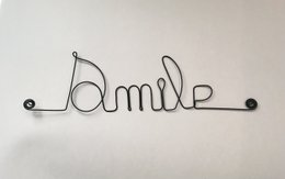 Wire word “Smile”