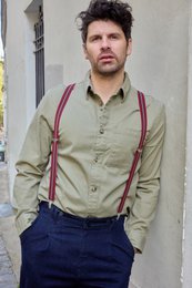 Etretataise mid-wide suspenders