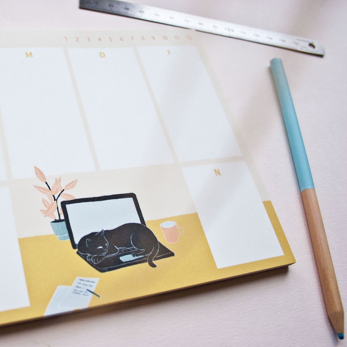 Cat weekplanner in A5-formaat