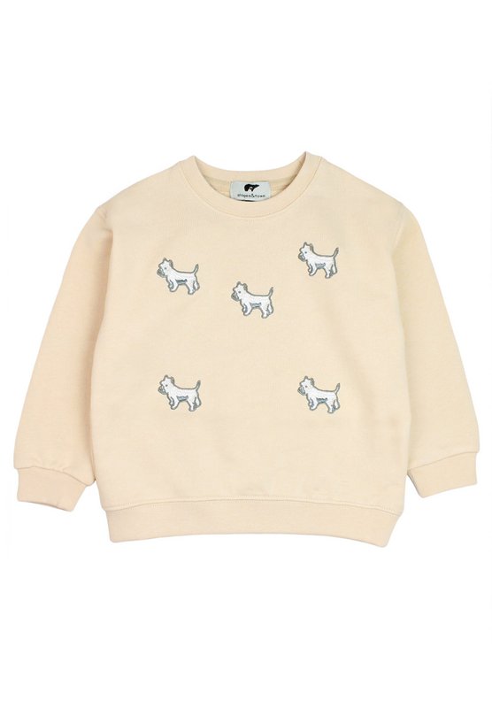 Felpa per bambini Terrier bianco