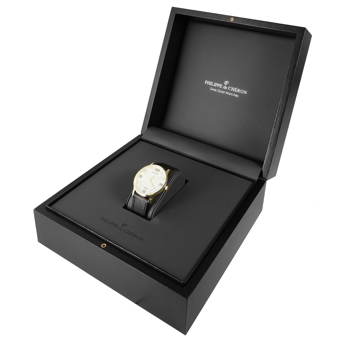 Philippe de Chéron Uhrenbox, schwarz