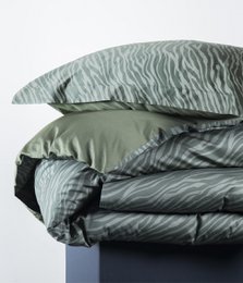 Satijnen beddengoedset Zebra Moss/Forest