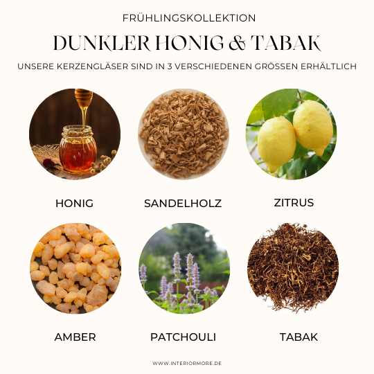 Dunkler Honig & Tabak Raumduftstäbchen