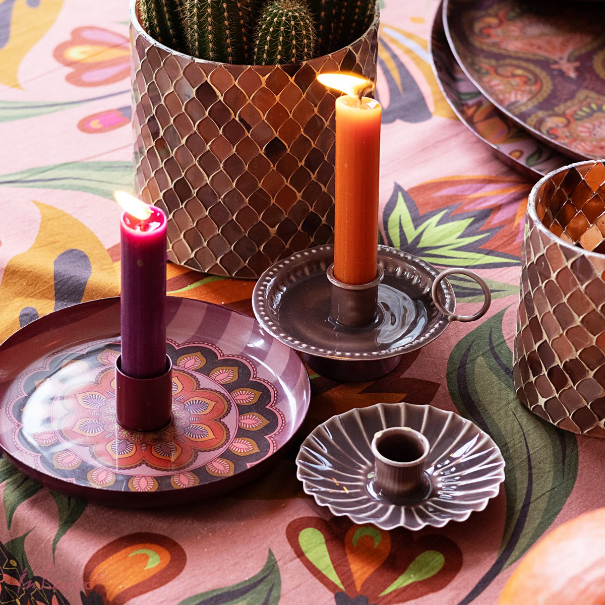 Candleholder Peonia