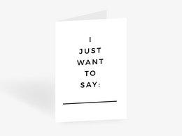 Grußkarte / Want To Say