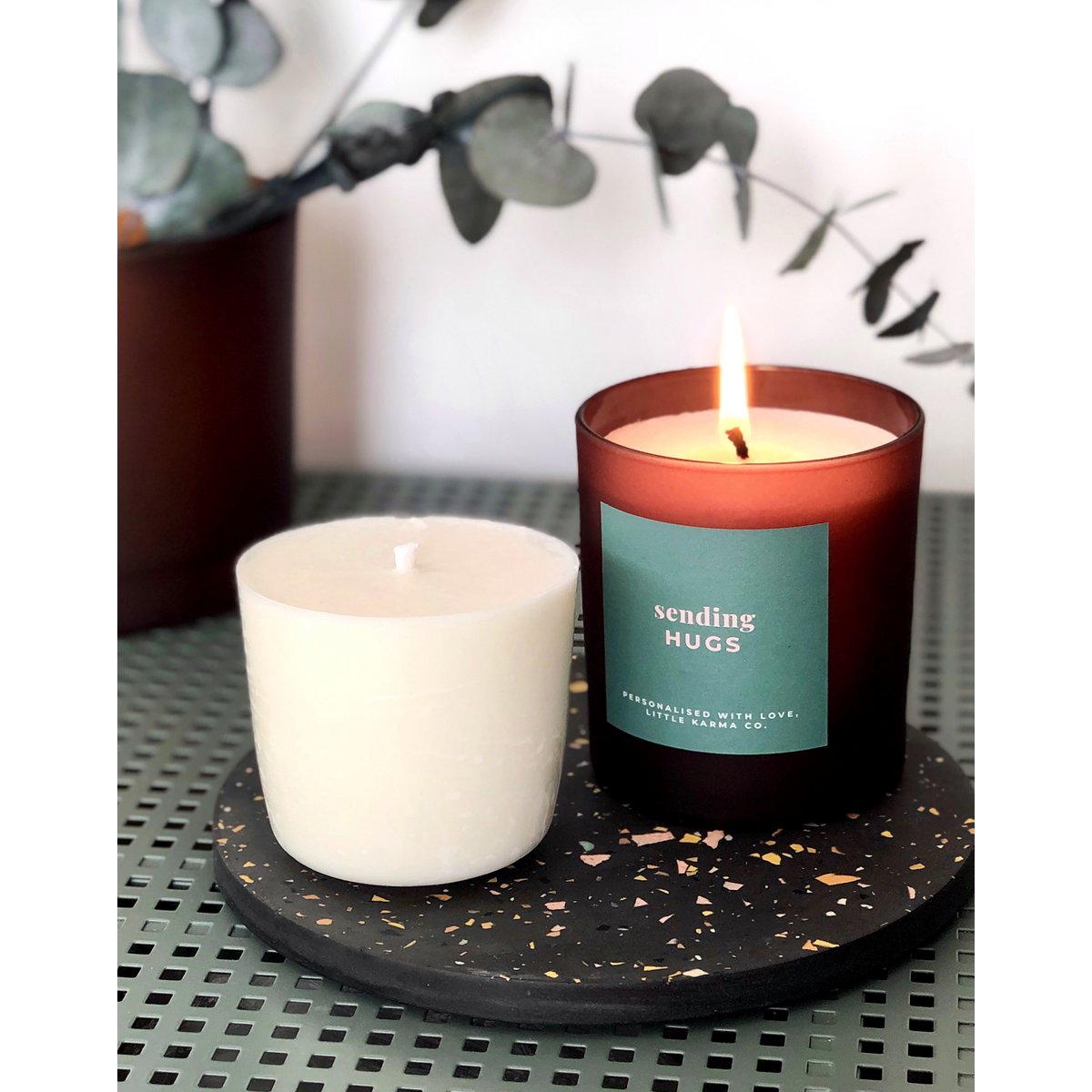 genévrier | bougie rechargeable en bois de cèdre + sapin