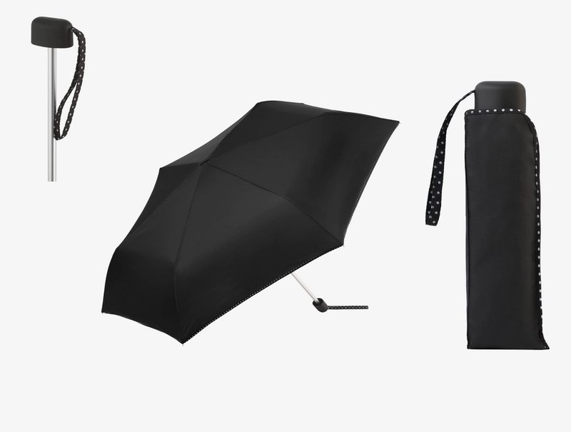 Flat Manual Folding Umbrella "Spirit" | Light | With exhibitor | C-Collection