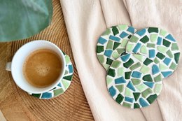 DIY-Paket Mosaik-Untersetzer (inkl. Halter)