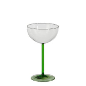 Riga wine glass green