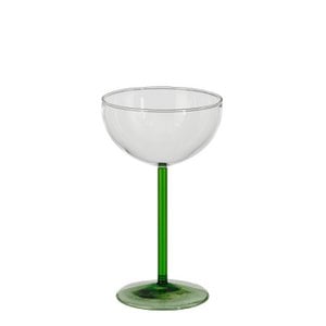 Riga wine glass green