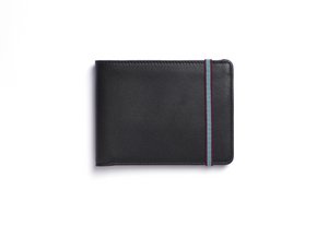 Schwarze minimalistische Geldbörse