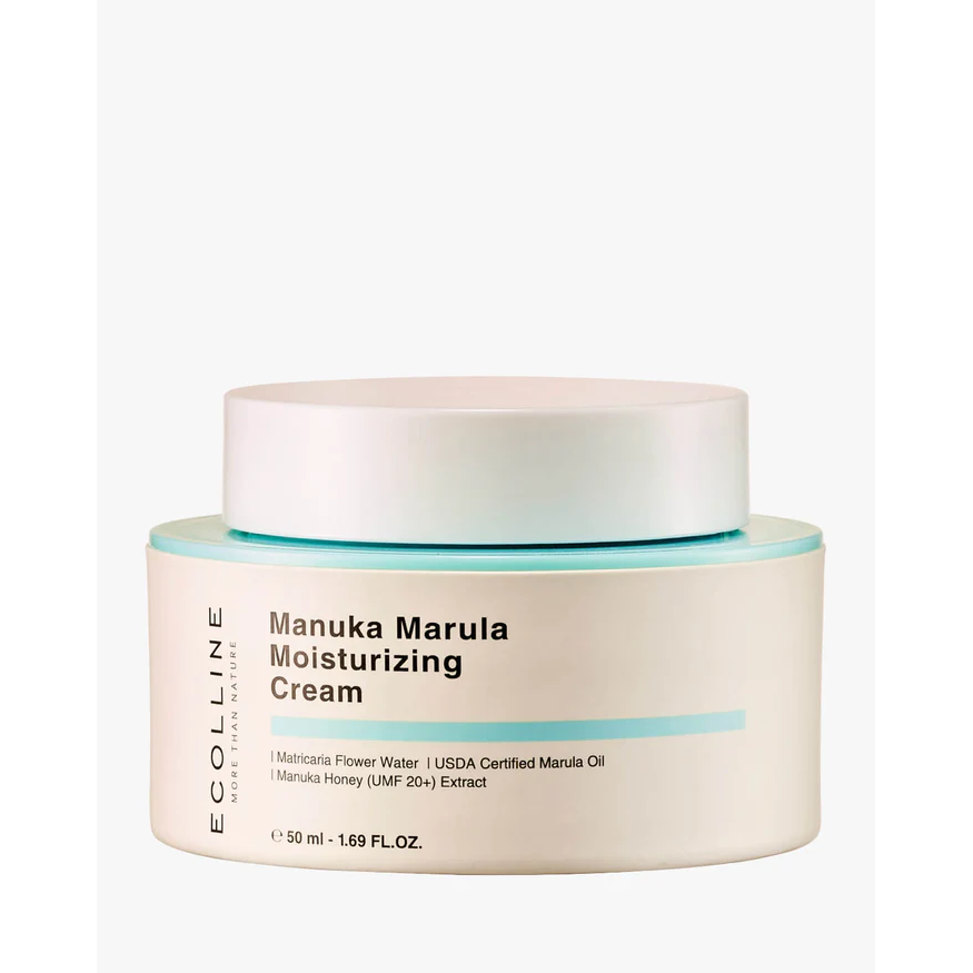 ECOLLINE Clean Beauty Crema Hidratante Dermocosmética| Reparación de barreras con miel de Manuka y aceite de marula | Cuidado de la piel COREANO