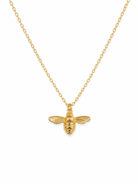 Bee - Gold plated steel necklace