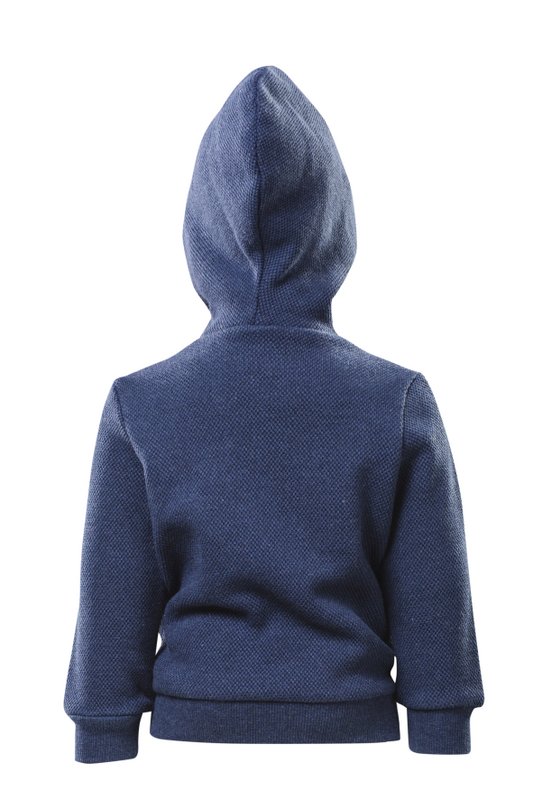 Bluza z kapturem, Ciemny Denim Melanż