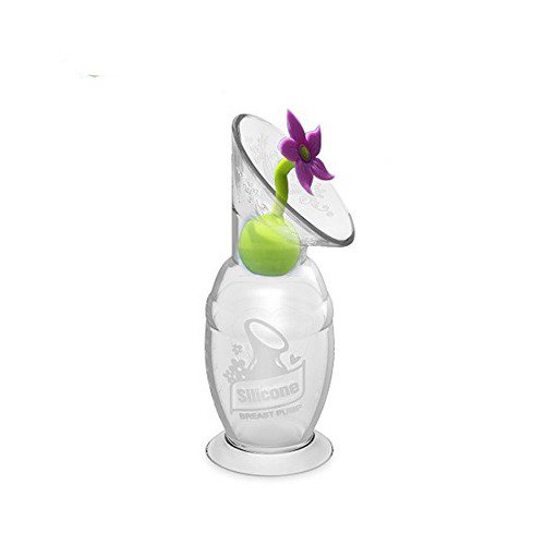 Milchauffangkappe aus Silikon mit kleiner Blume