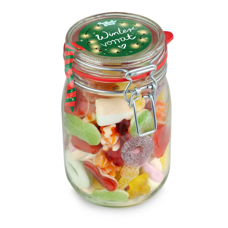 Midi jar winter supply candy mix Christmas