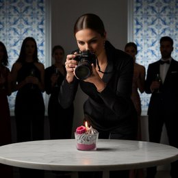 LAVURI N° 05 Baie Sauvage Gourmet Dessert Candle CUP, fruity framboise scent, Ash & Ruby colored, handmade bio vegan soy wax - Duftkerze