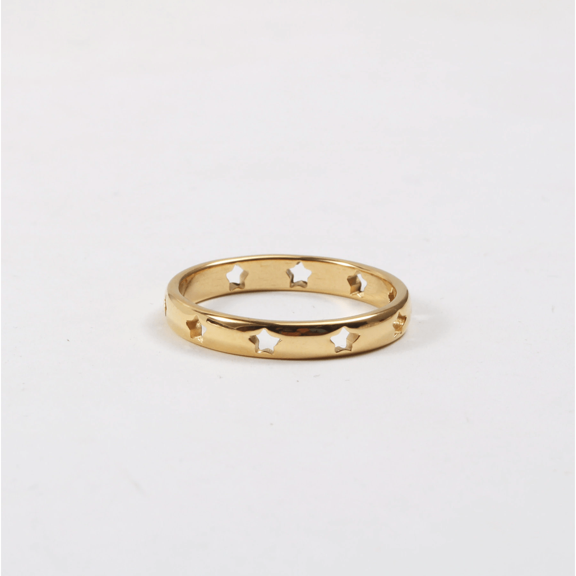 Moon - Cut Out Minimalist Starburst Ring
