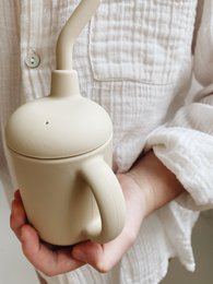 Silikone Sippy Cup - Oyster beige
