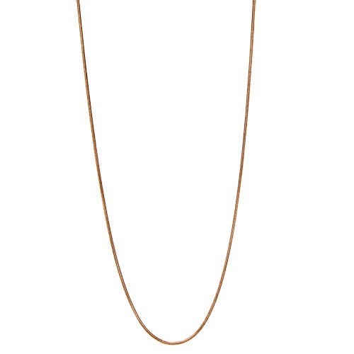 Snake chain metal, 60cm, rose gold