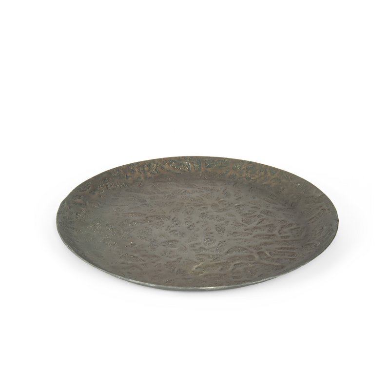 Vassoio metallico decorativo, 39x39 cm, decosiluet