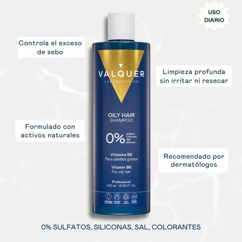 Shampoo voor vet haar - 0% sulfaatvrij