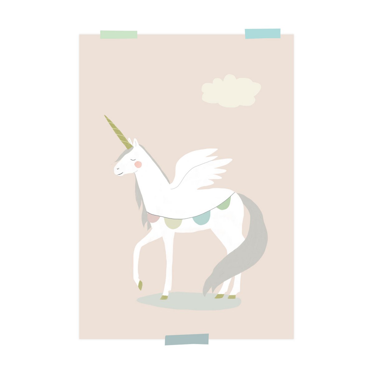 print | Unicorn - pink