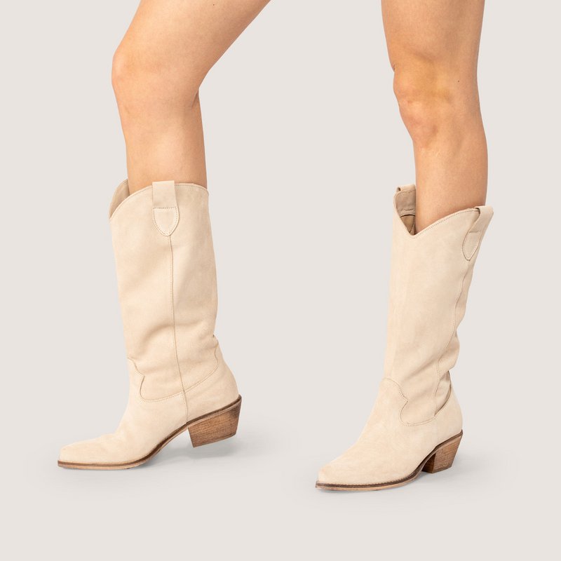 Jesse Beige Texan Boots