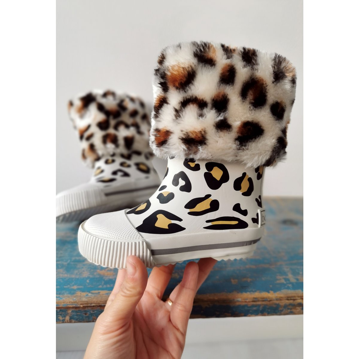 Léon Flocon Fur Rainboots