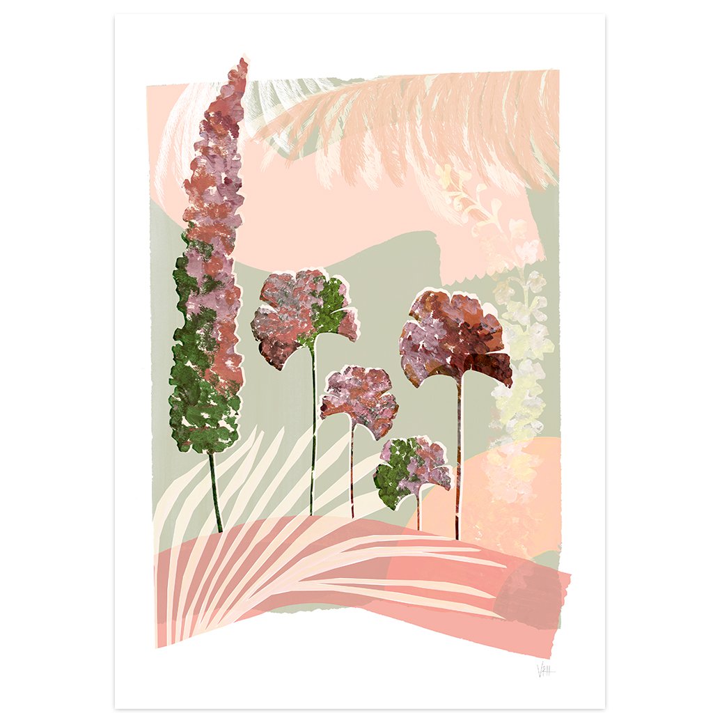 Serene botanische 1 Art Print
