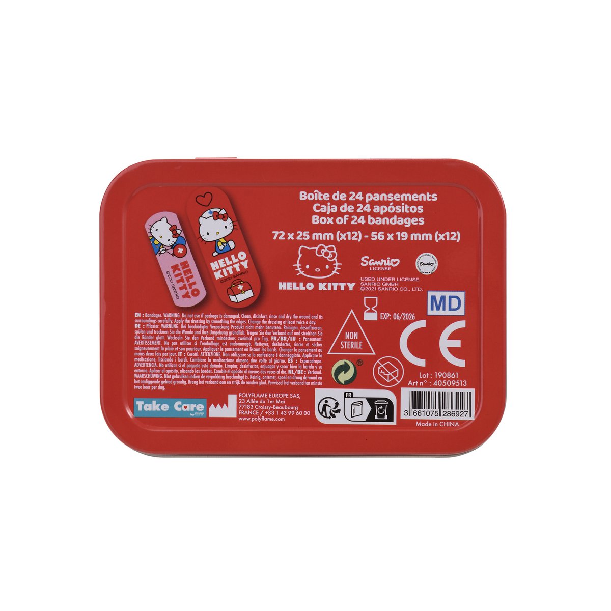 🩹 HELLO KITTY DRESSINGS – KARTON MIT 24 STÜCK