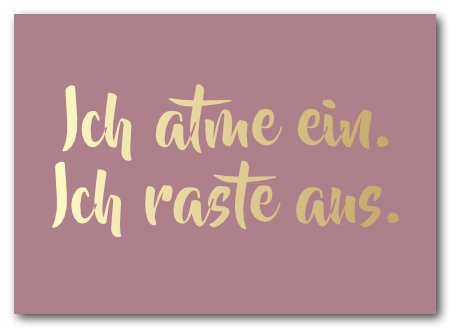 Postkarte "Einatmen"