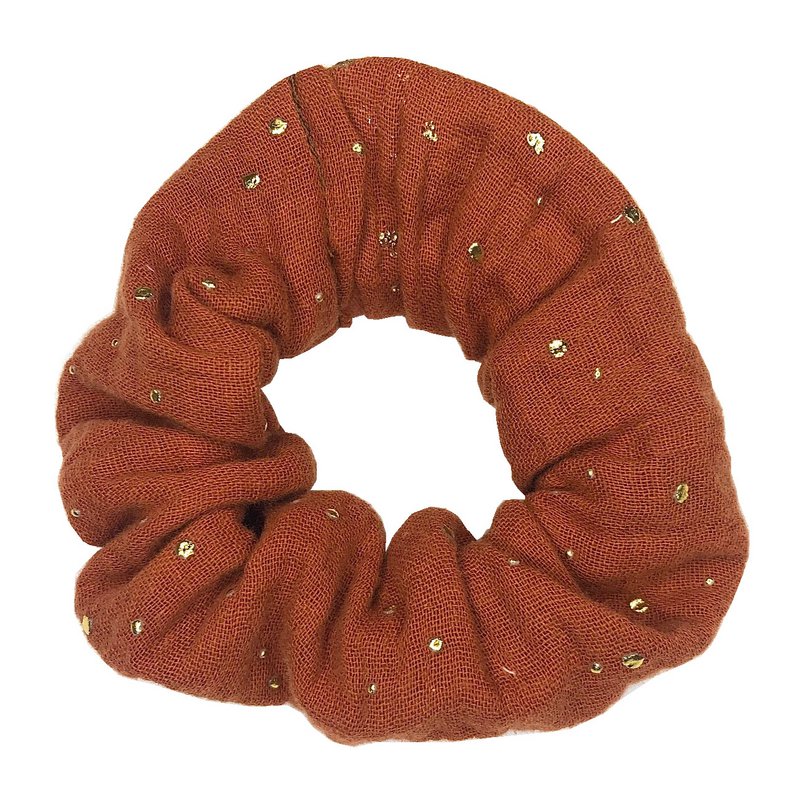 Scrunchie med en knivspids guld