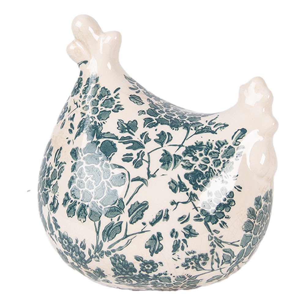 Decoration Statue Chicken 12x11x13 cm Beige Ceramic