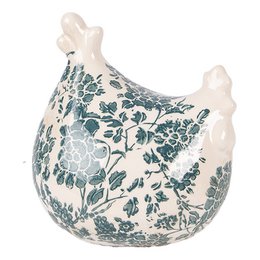 Decoration Statue Chicken 12x11x13 cm Beige Ceramic