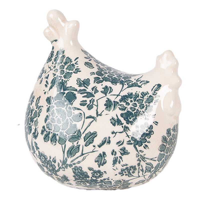 Decoration Statue Chicken 12x11x13 cm Beige Ceramic