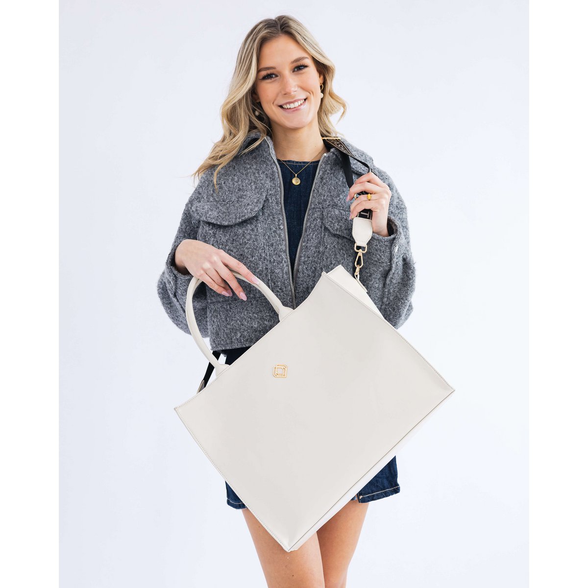 Shopper Urban Apple Leather Off White