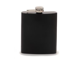 Metal hoftekolbe, sort, 200ml