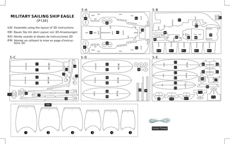 Bausatz Segelschiff Eagle